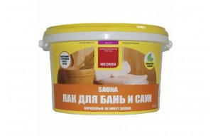 Лак для бань и саун антисептический "NEOMID SAUNA" 2,5л