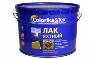 Лак ЯХТНЫЙ "Colorika&Tex" глянцевый 2,7л