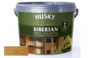 HUSKY SIBERIAN ЛАЗУРЬ 9л п/глянцевый дуб