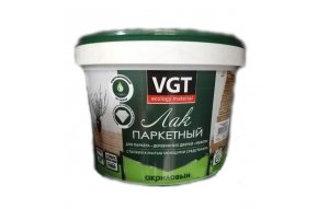 Лак акриловый паркетный глянцевый ВГТ 0,9кг