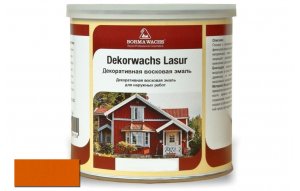 Декоративная восковая эмаль Borma Wachs цв.122 оранжевая орхидея 750мл